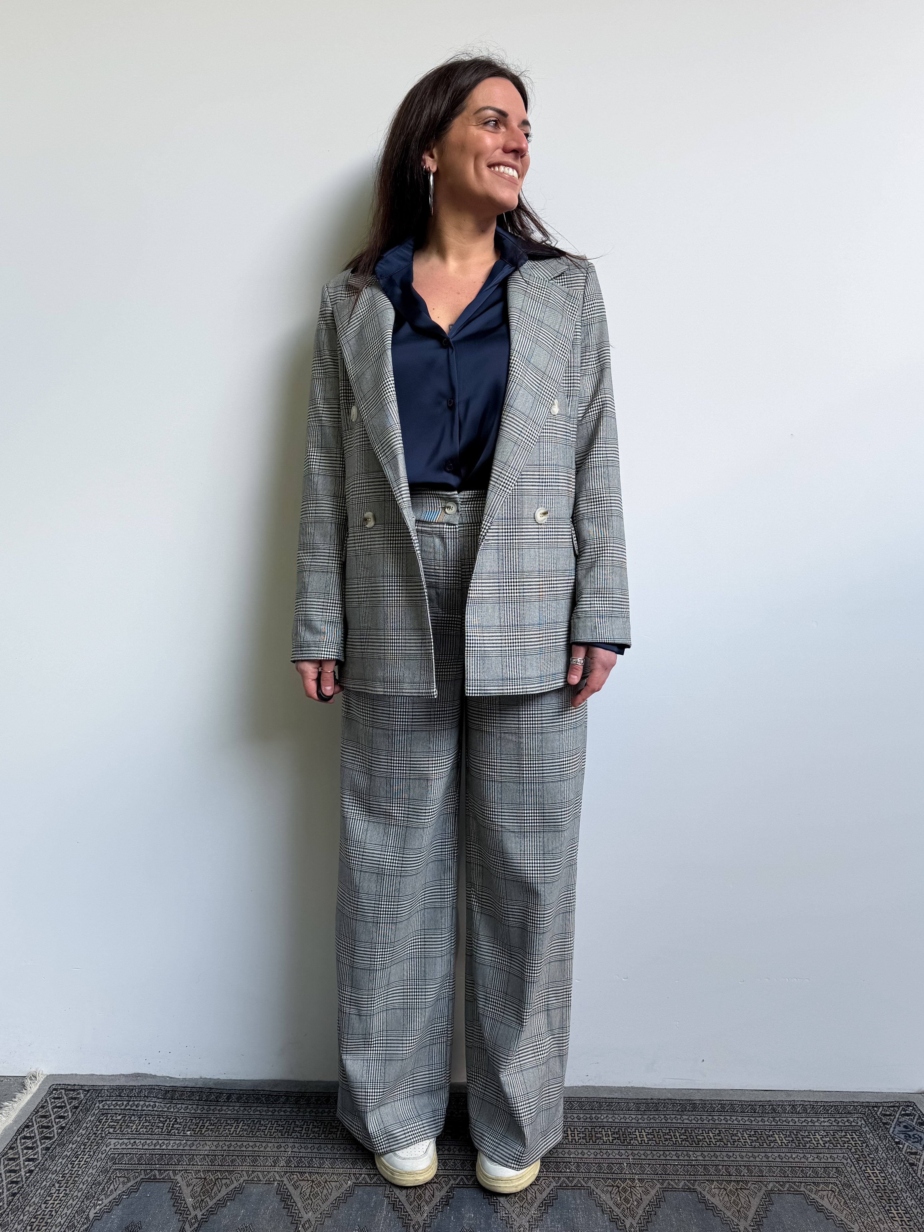 Blazer doppiopetto check