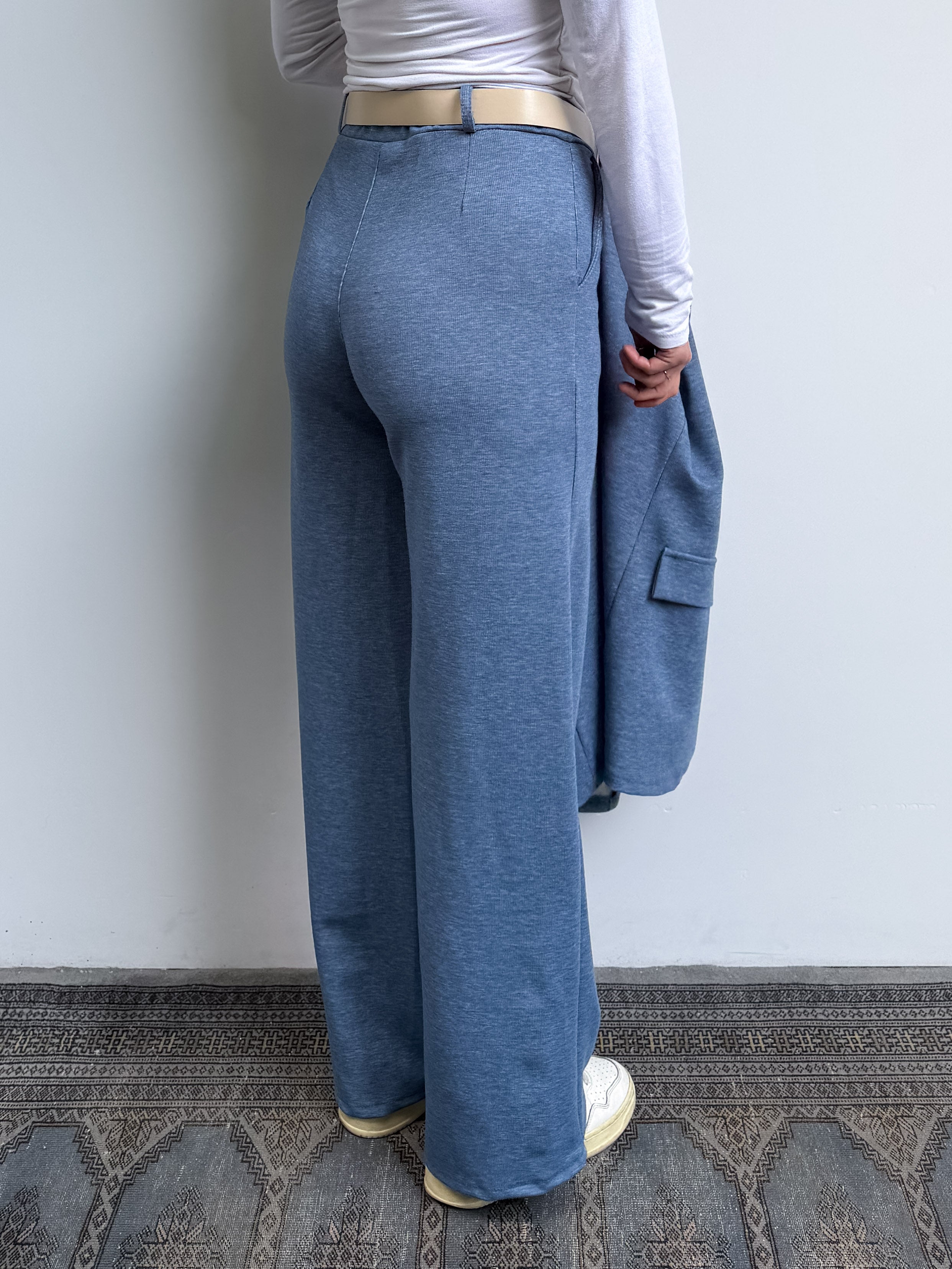 Pantalone a palazzo a costine