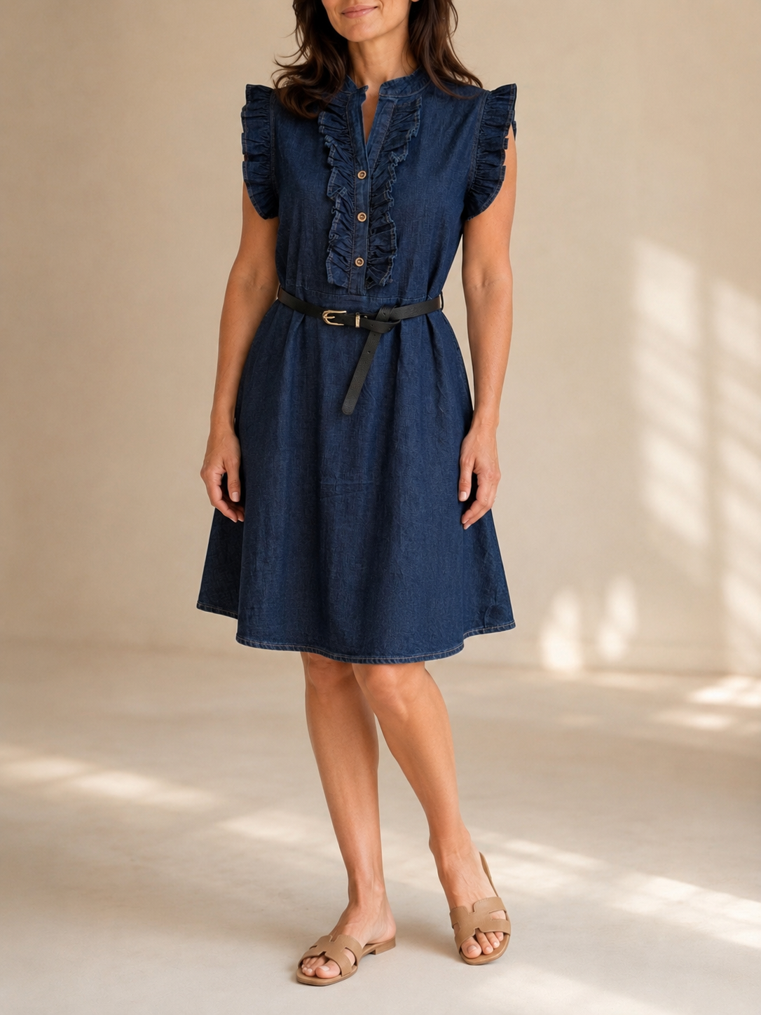 Abitino effetto jeans con rouge