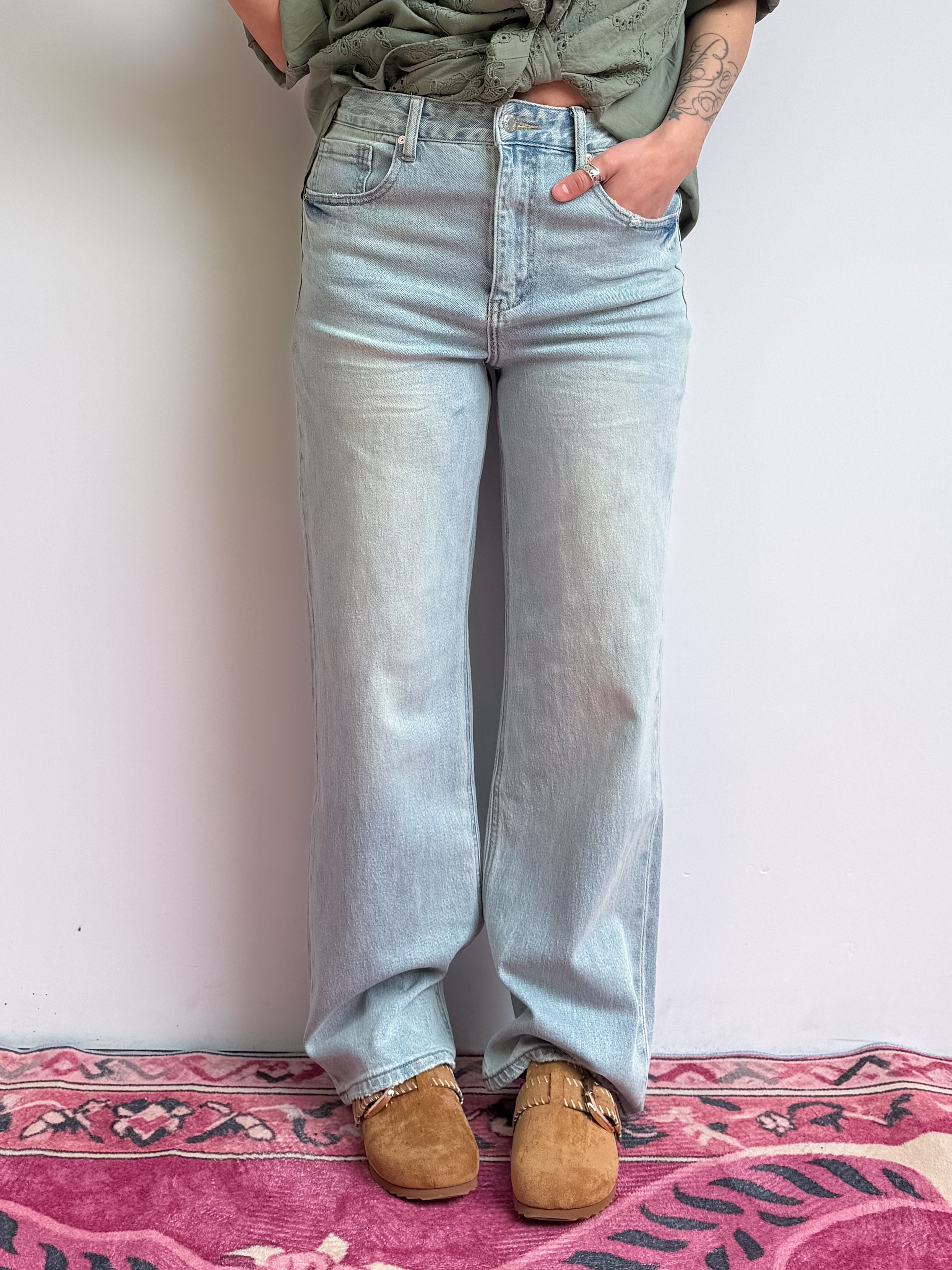 Jeans palazzo vita media