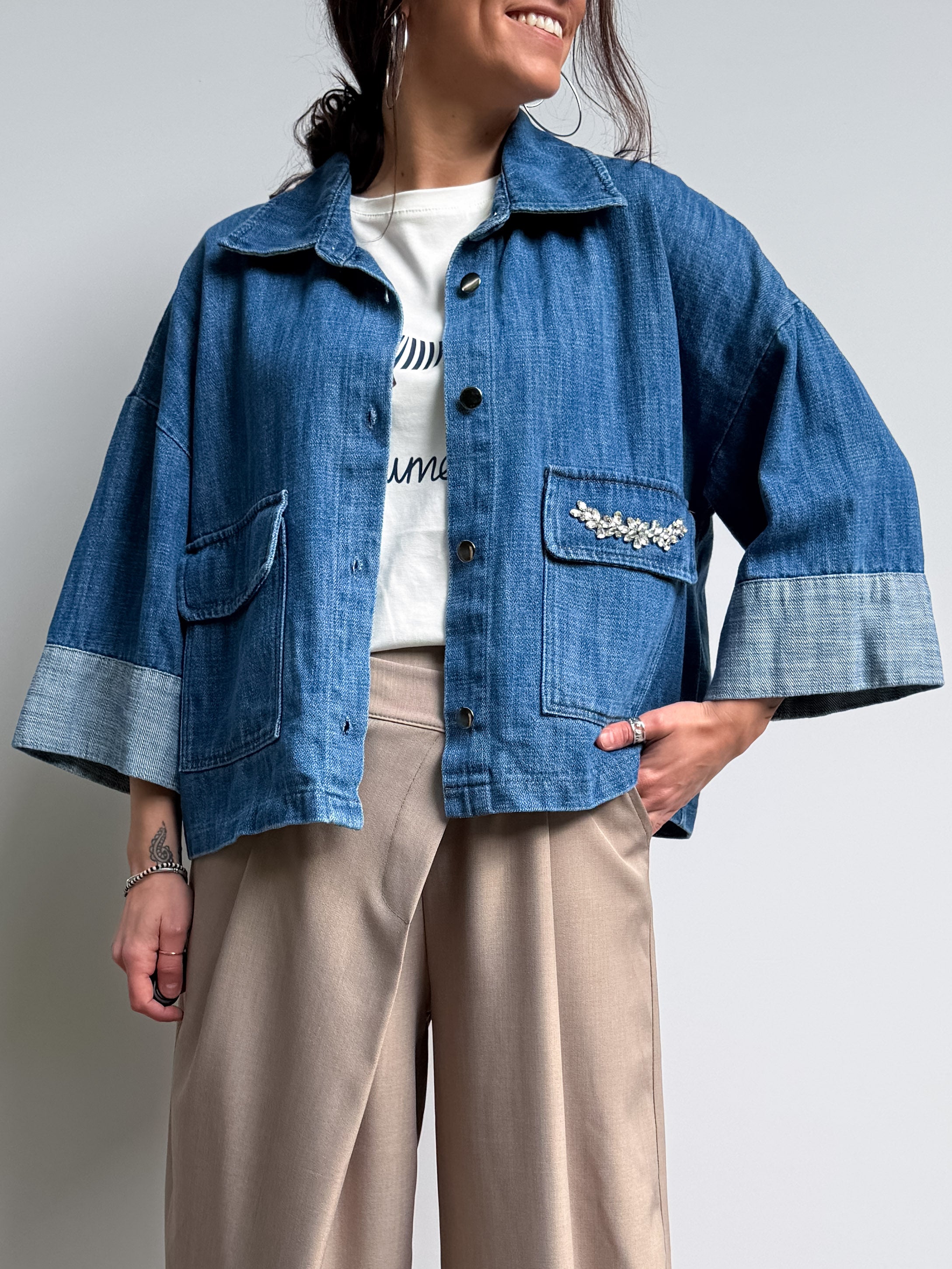 Camicia over in jeans