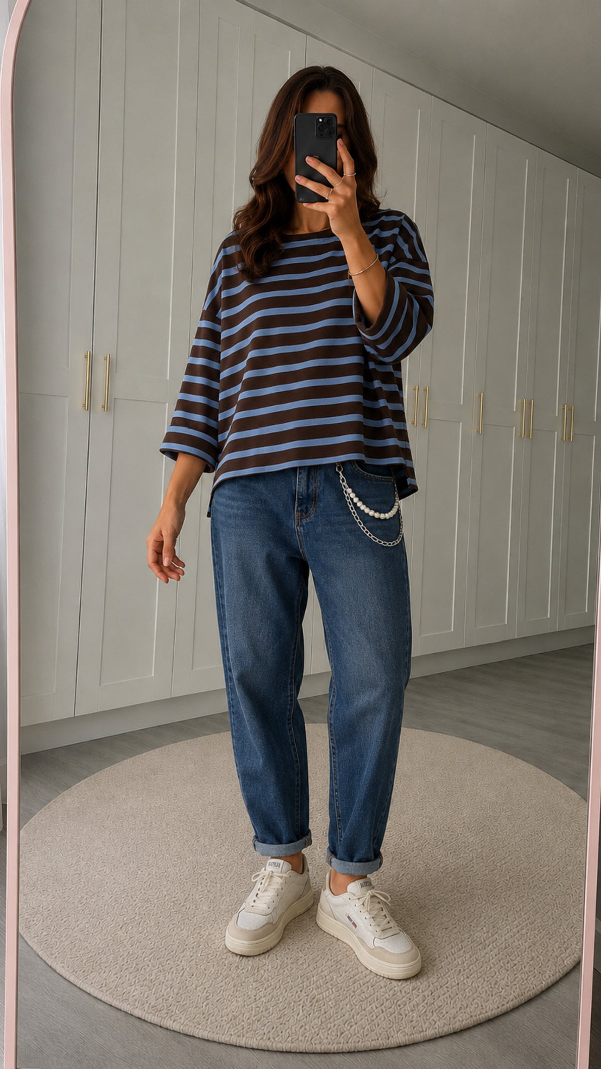 Maglia oversize a righe