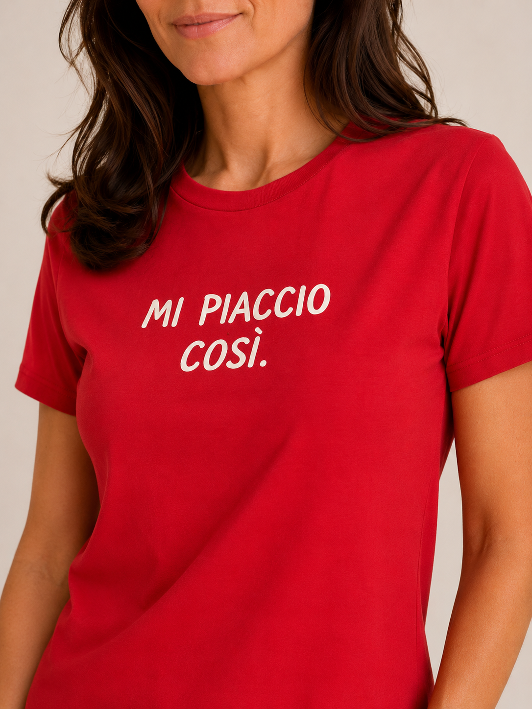 T-shirt con scritta ironica