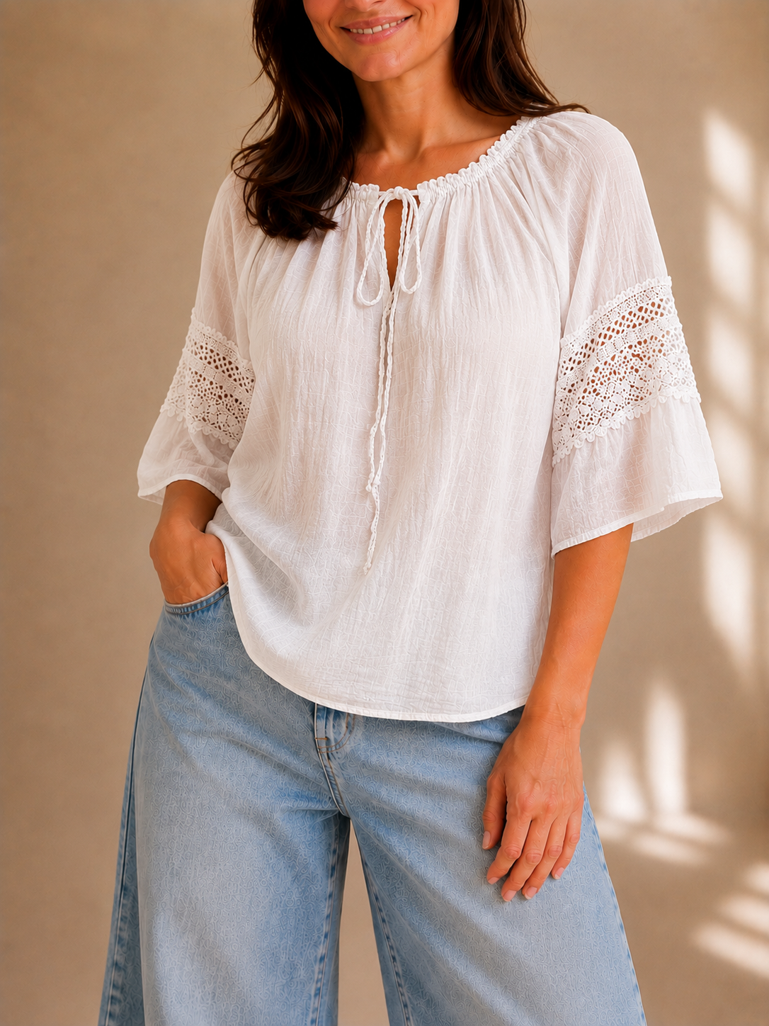 Blusa in cotone leggero