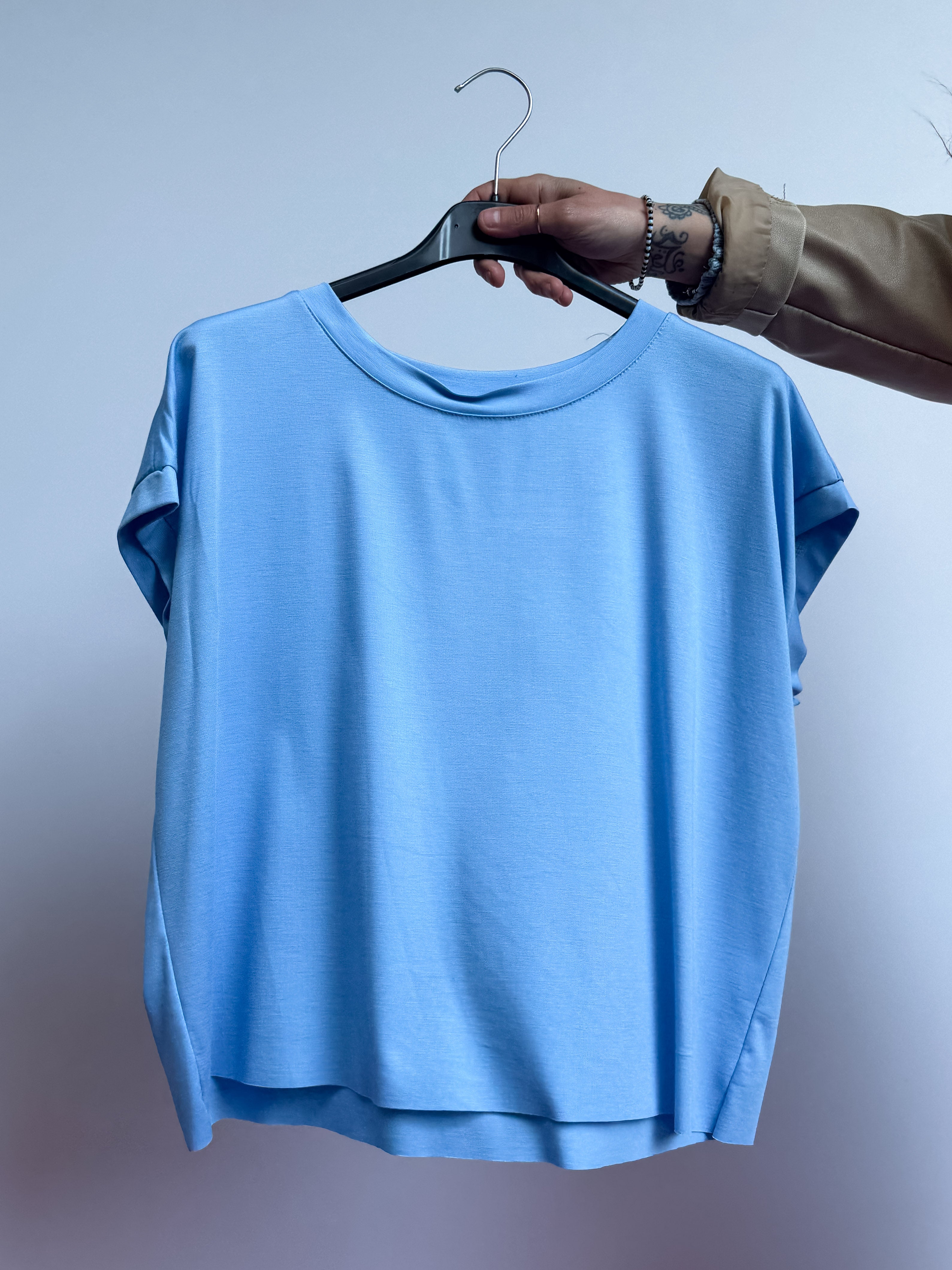 T-shirt basic misto viscosa