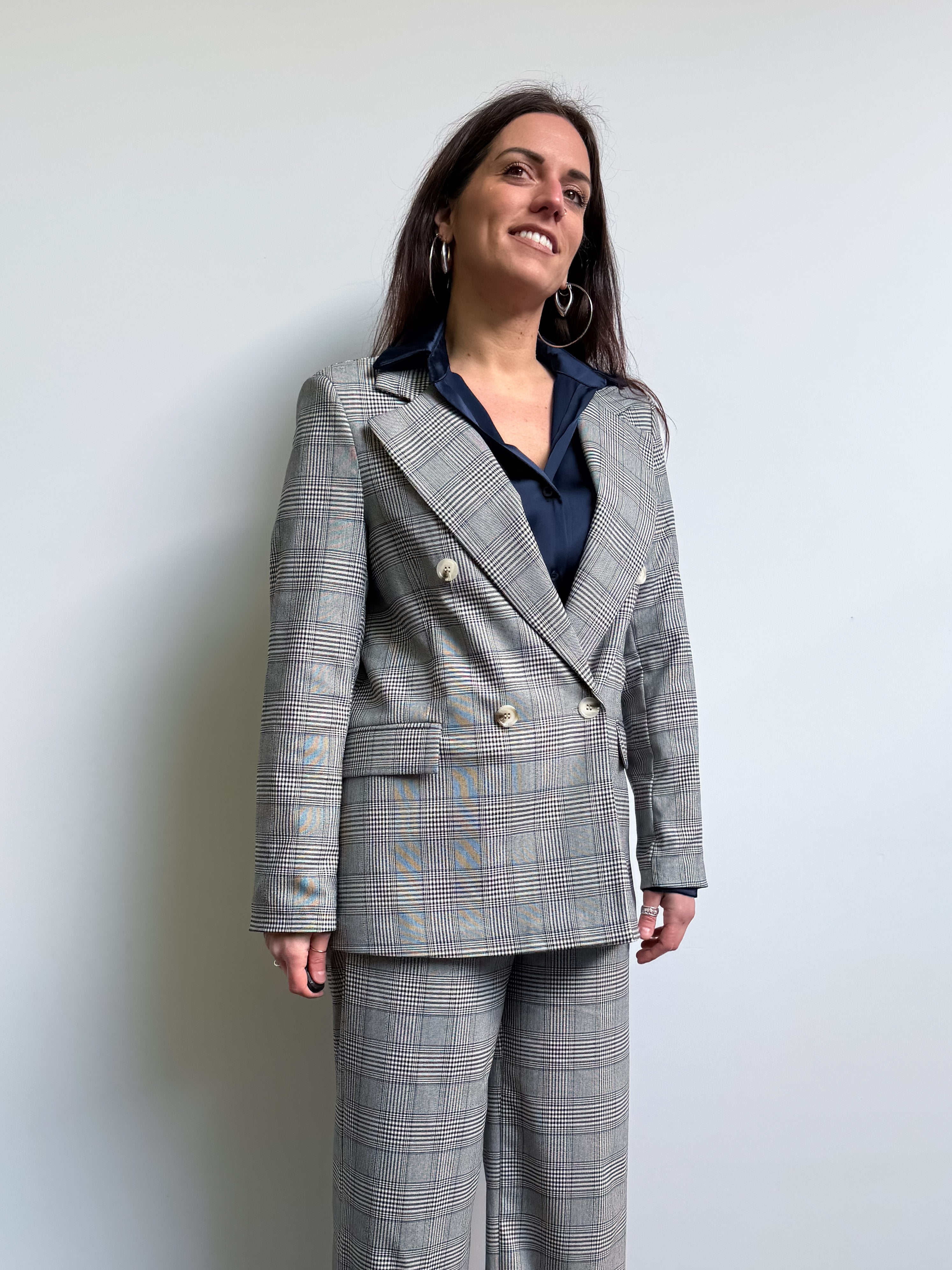 Blazer doppiopetto check