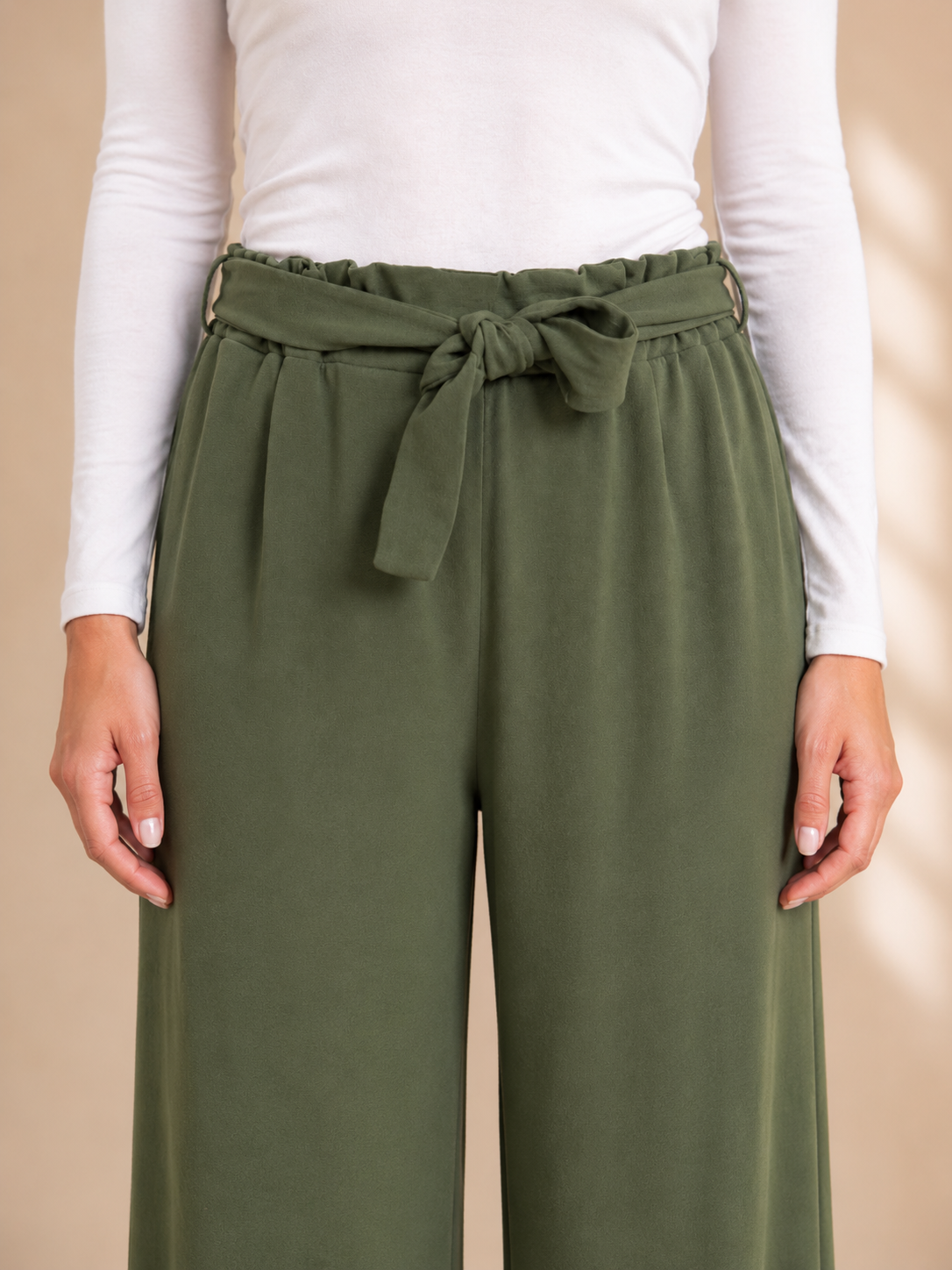 Pantalone a palazzo con fusciacca