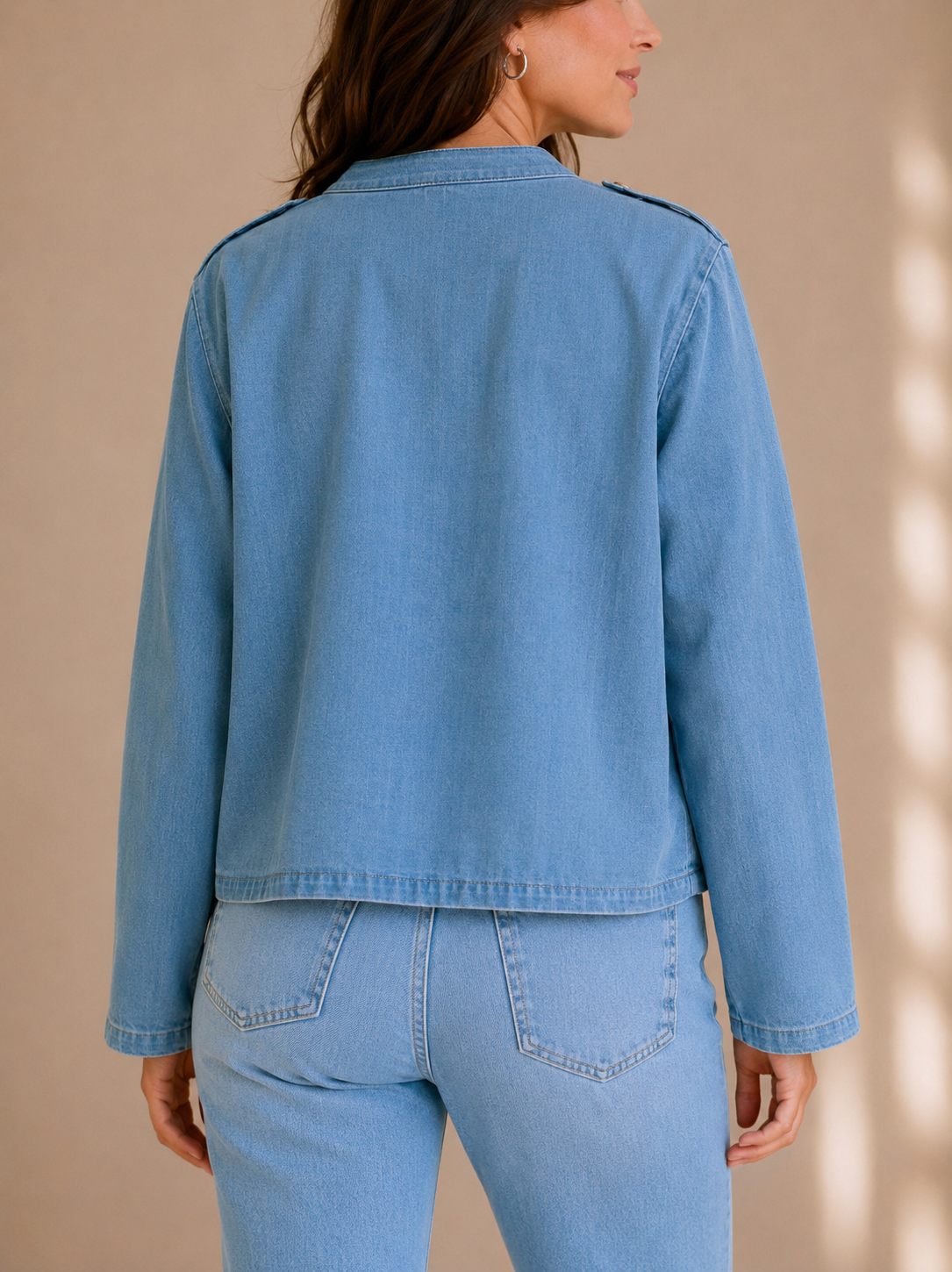 Giacca Napoleone in jeans
