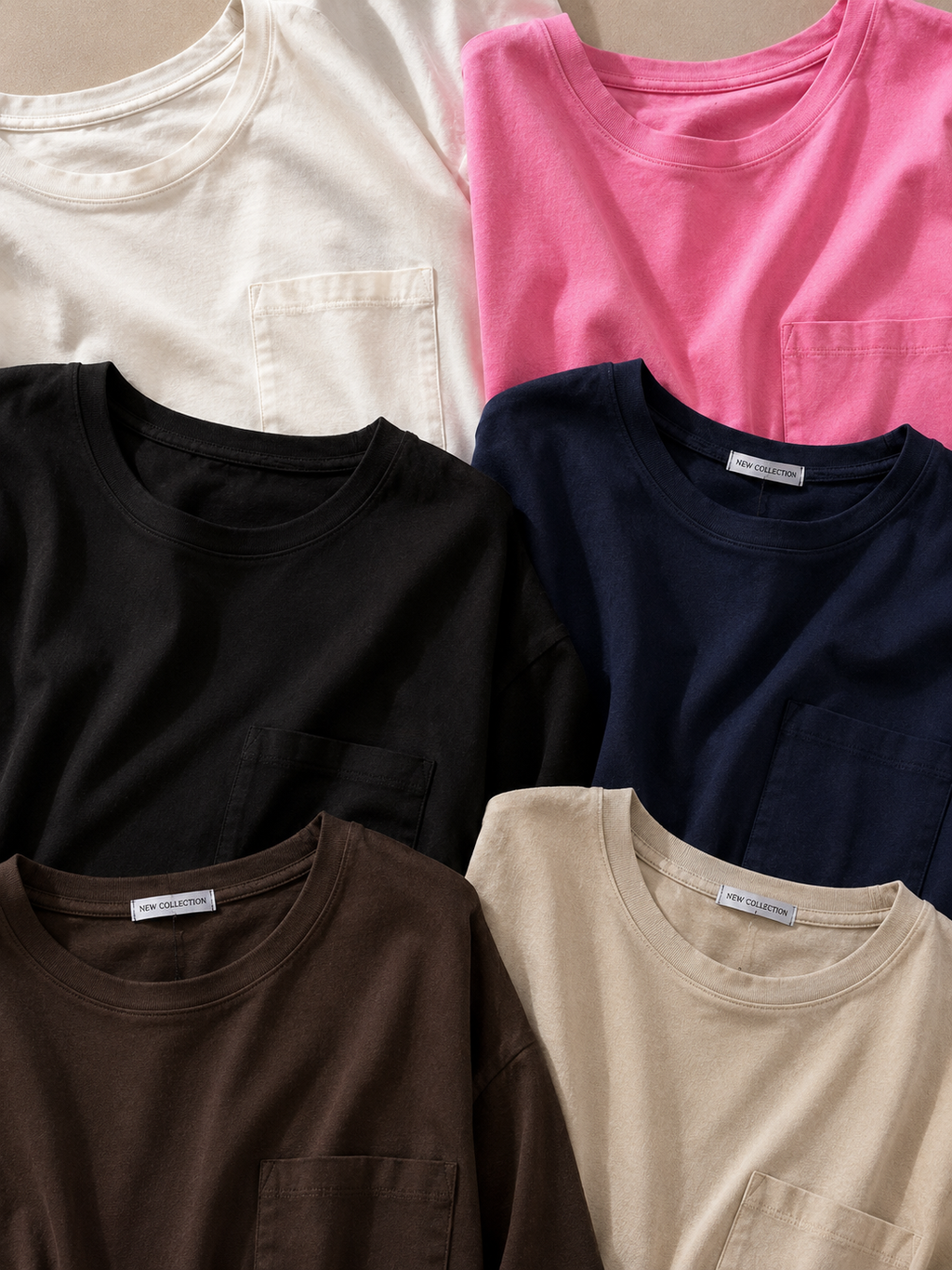 T-shirt basic con taschino