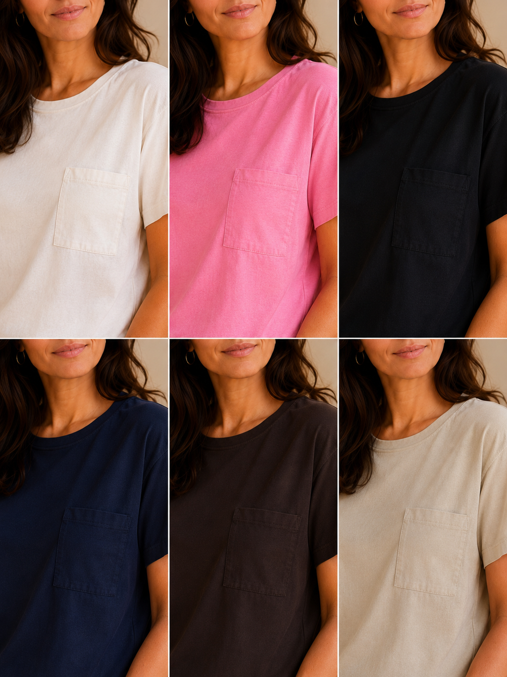 T-shirt basic con taschino