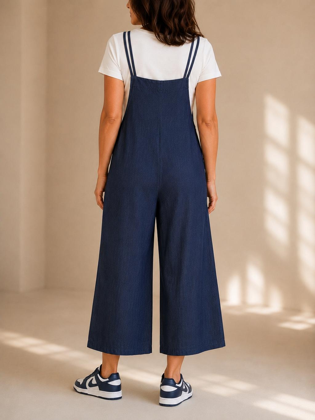 Salopette in denim morbido