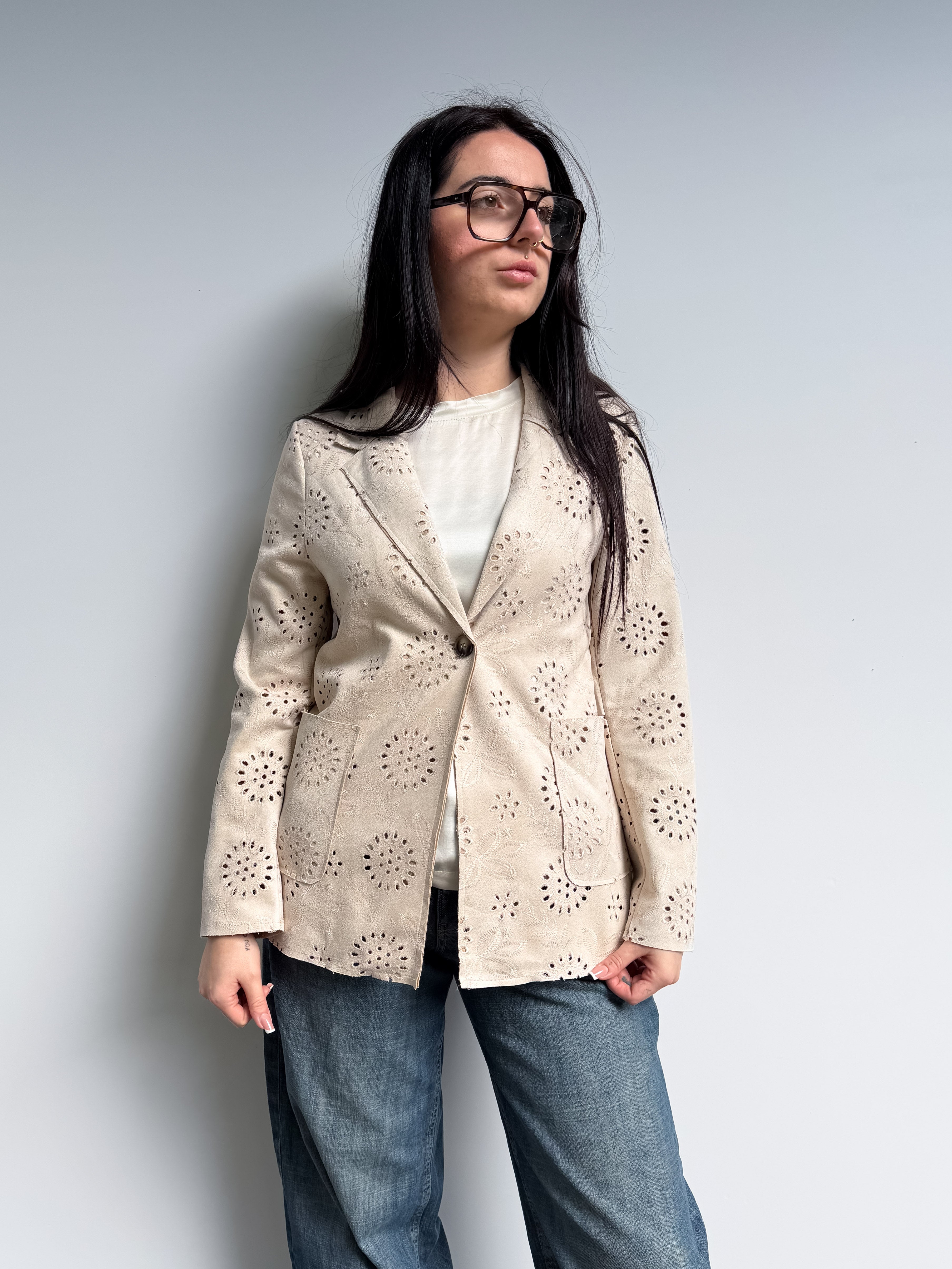 Blazer suede san gallo