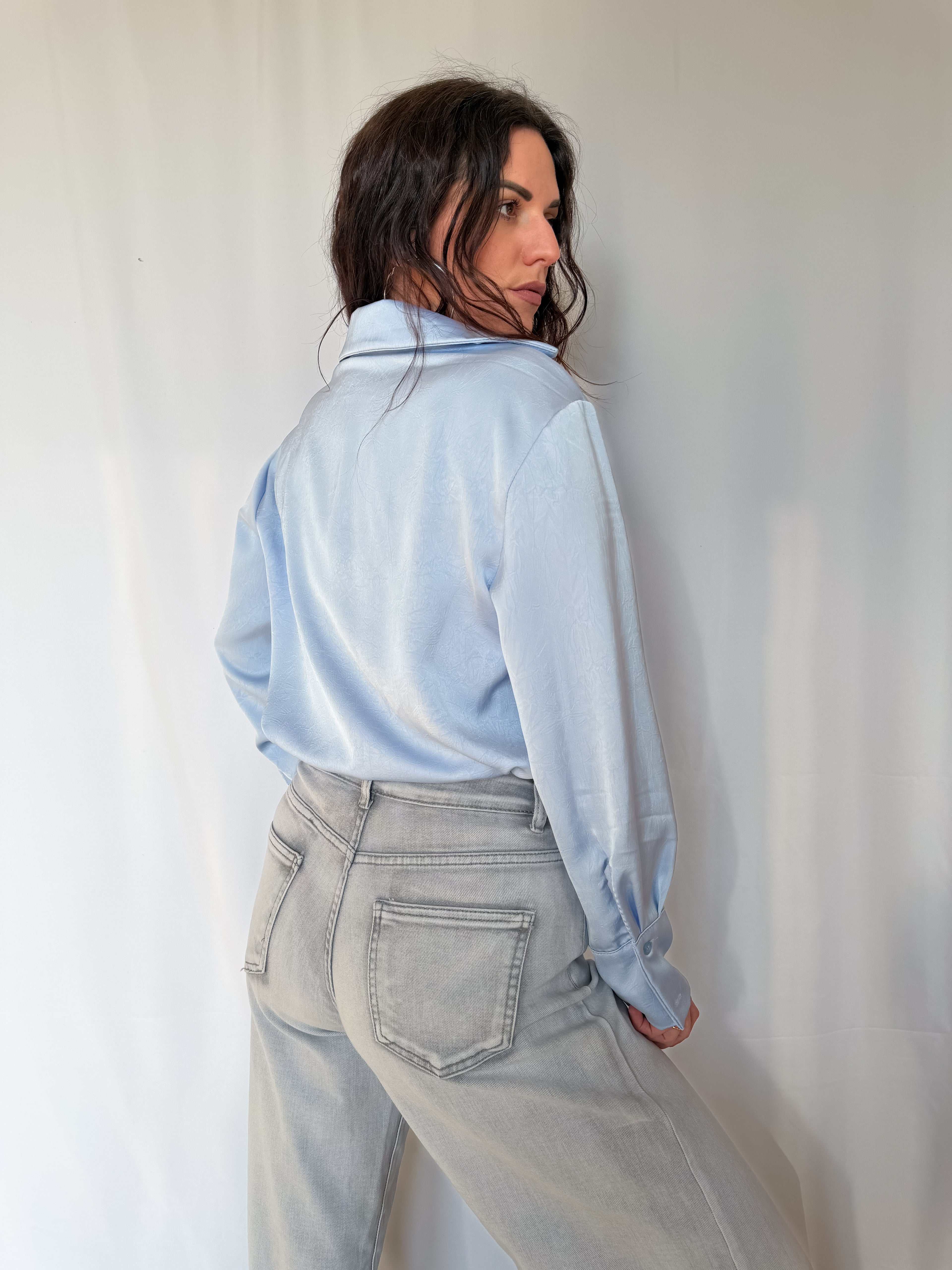 Camicia morbida in satin