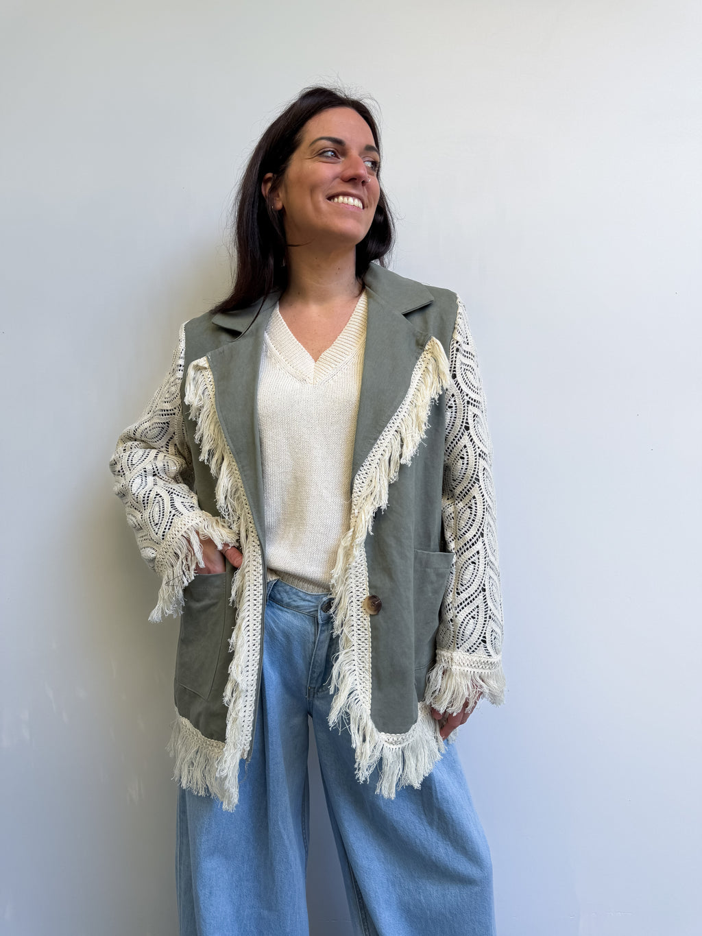 Giacca con frangie