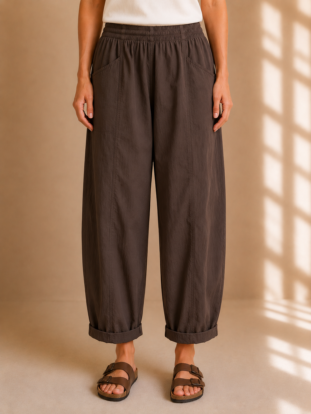 Pantalone oversize in cotone