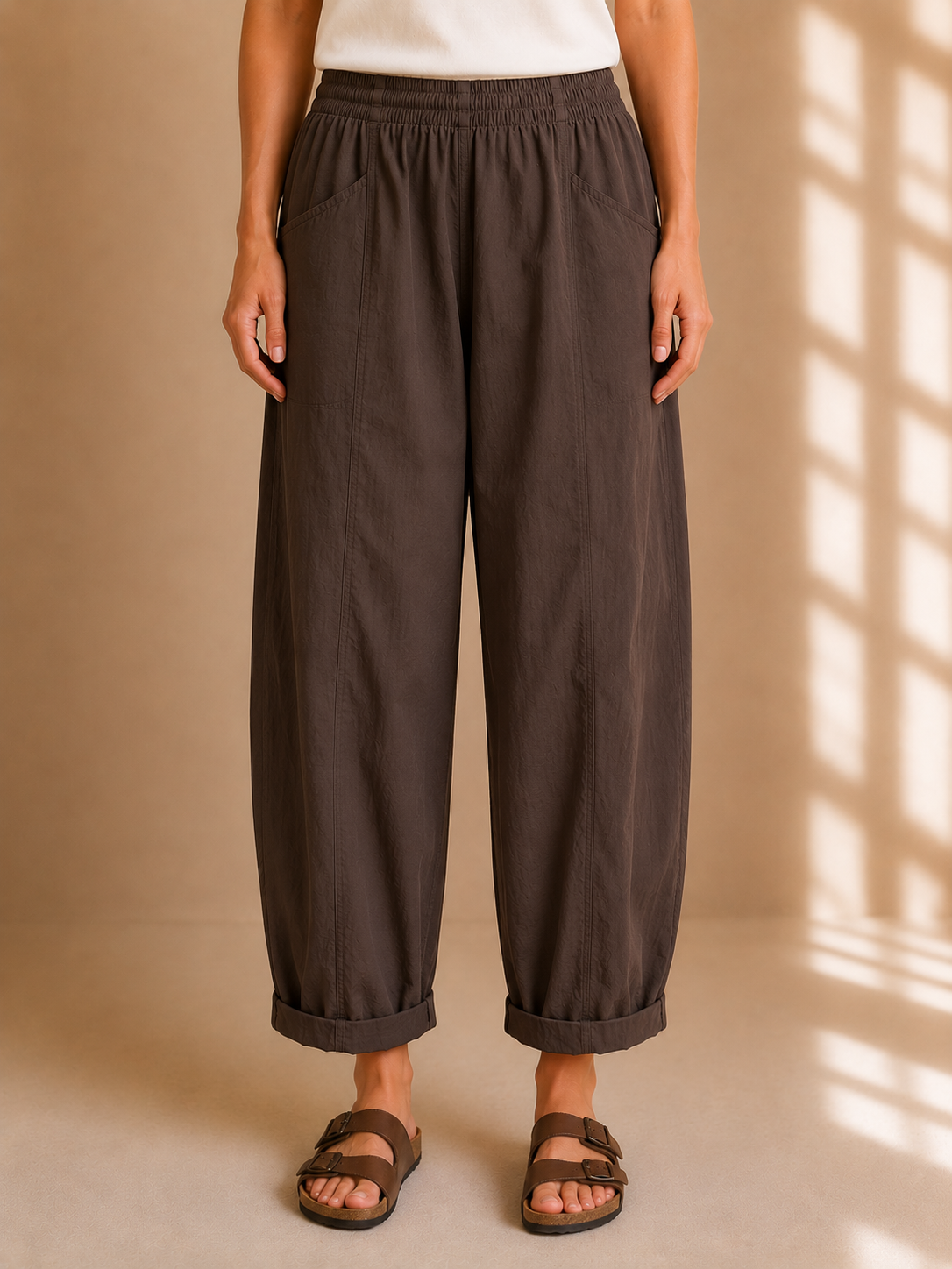 Pantalone oversize in cotone