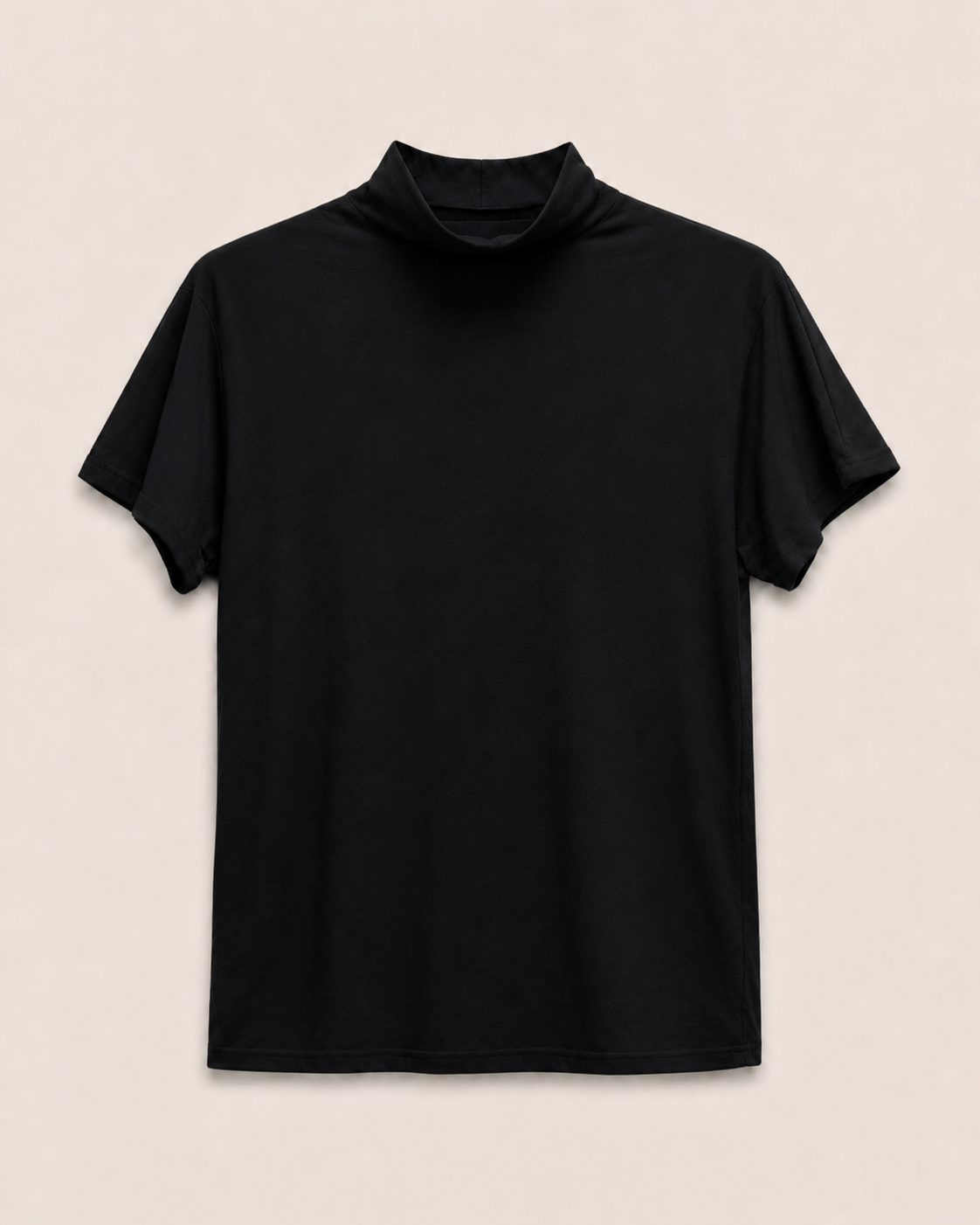 Maglia basic dolcevita manica corta