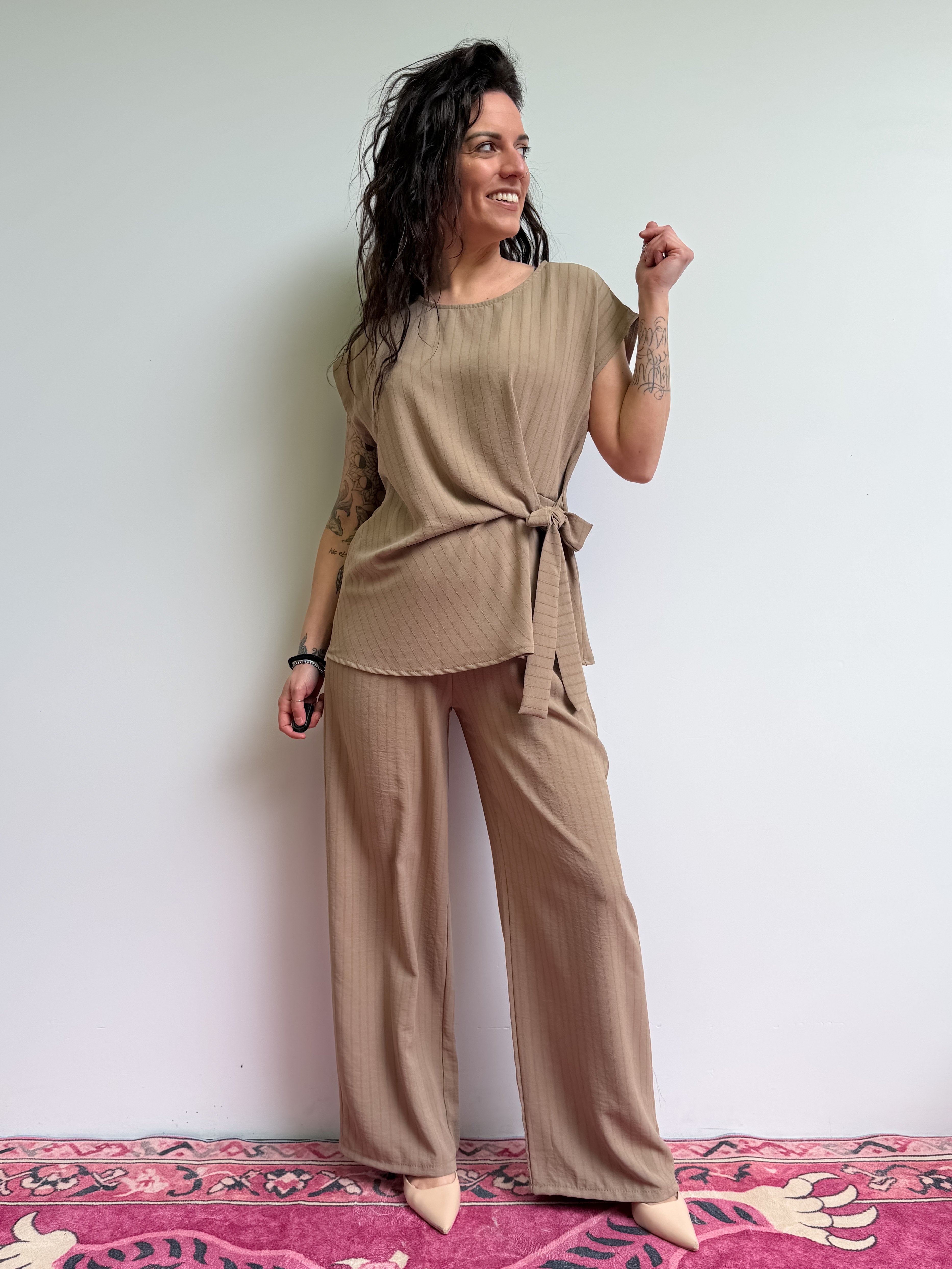 Completo blusa e pantapalazzo