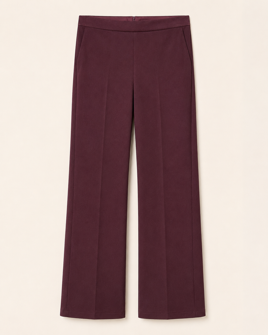 Pantalone con profilo in raso