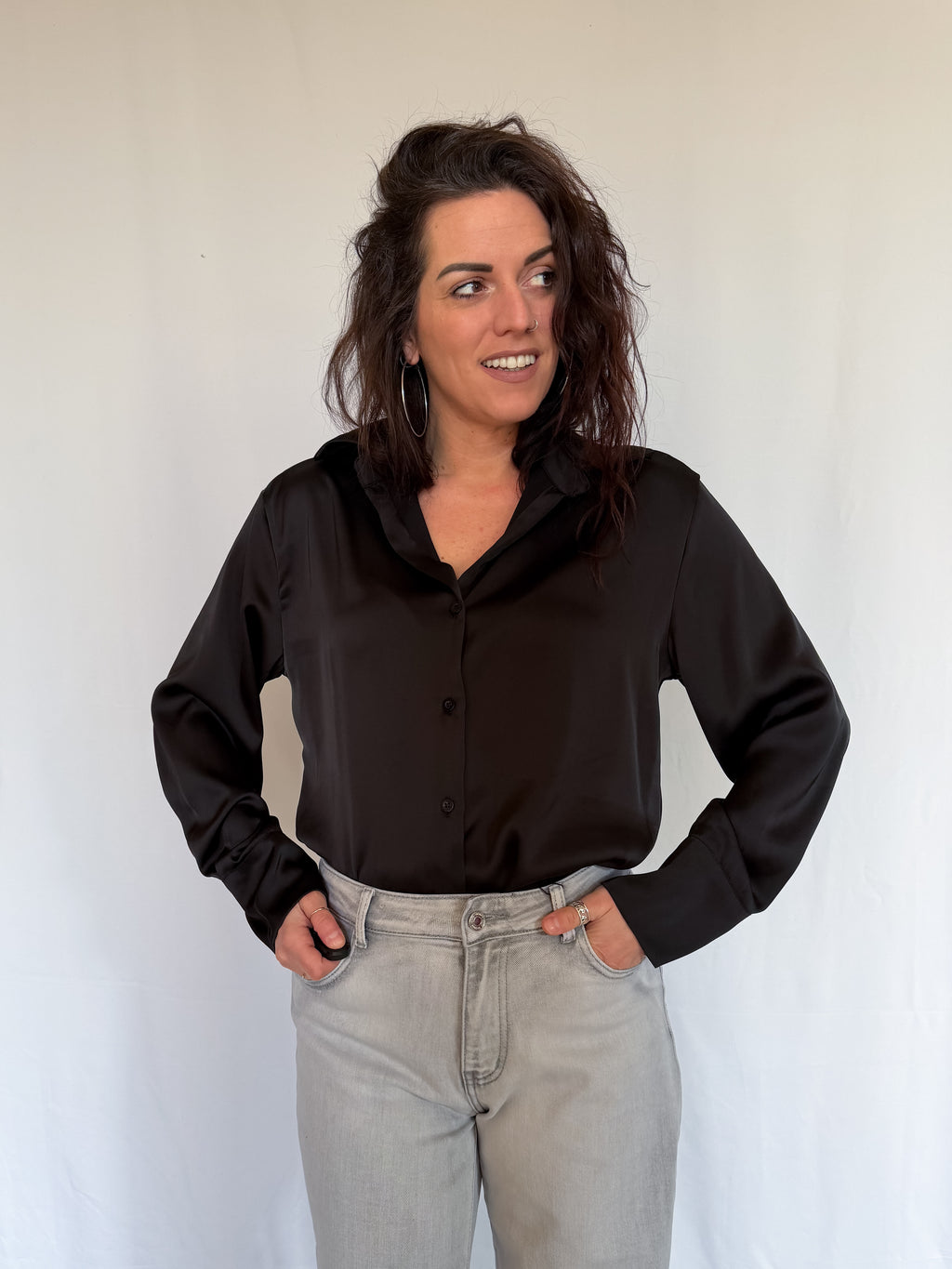 Camicia in satin