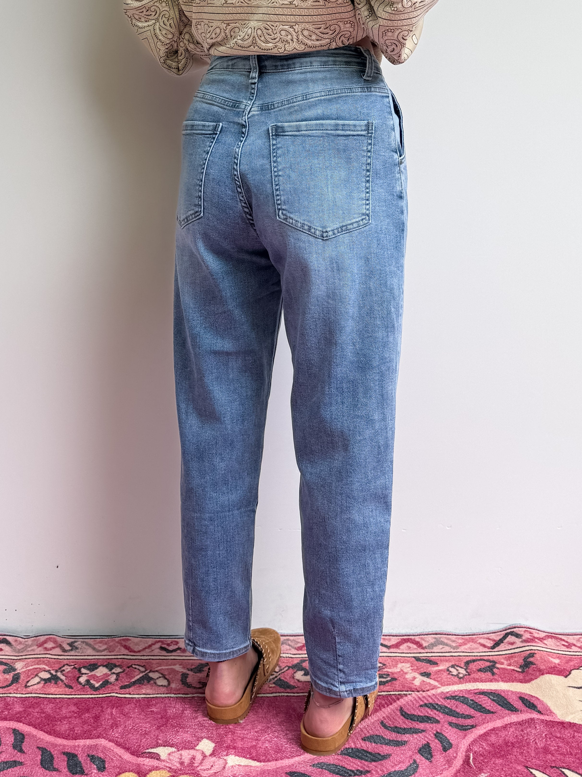 Jeans momfit elasticizzato