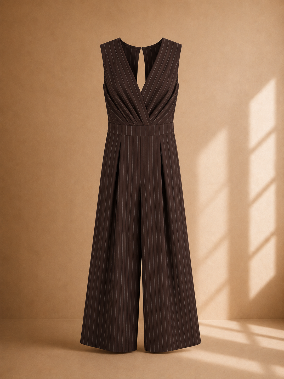 Tuta elegante gessata