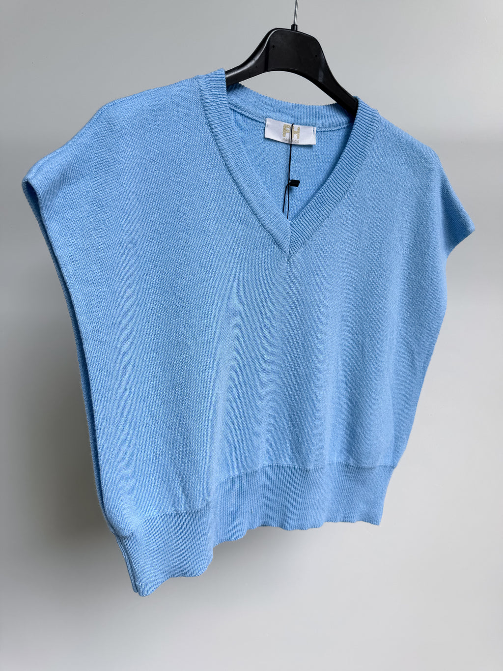 Gilet corto in maglia