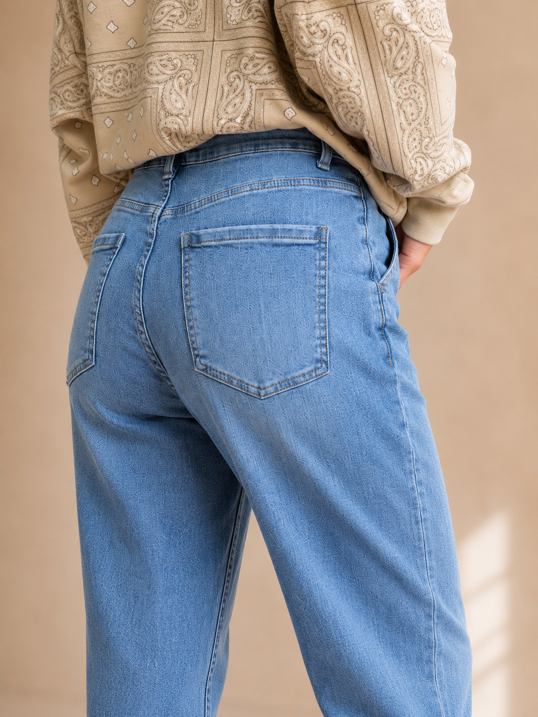 Jeans momfit elasticizzato