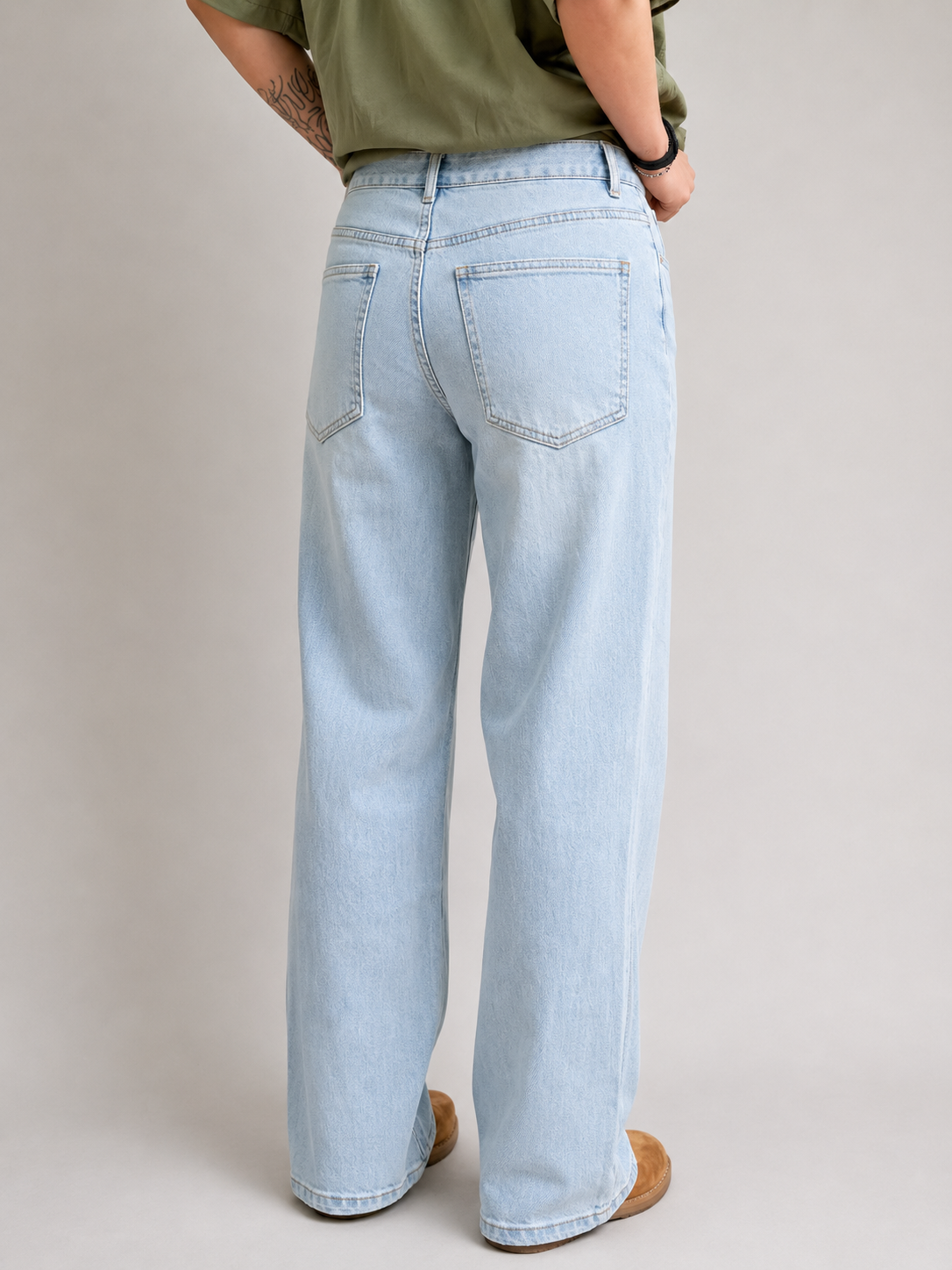 Jeans palazzo vita media