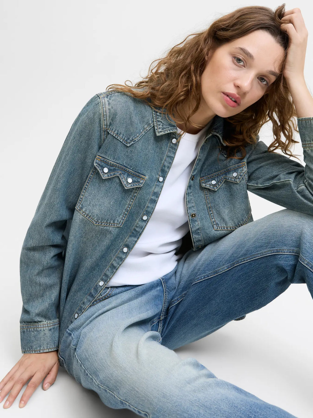 Camicia vintage in jeans