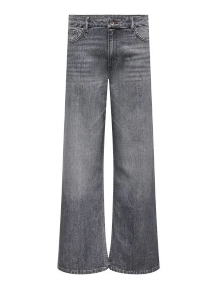 Jeans a palazzo elasticizzati Stone Wash in cotone riciclato