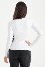 T-shirt manica lunga costina - immagine 2