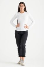 T-shirt manica lunga costina - immagine 4