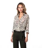 Camicia oversize in fantasia