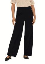 Pantalone crepe sei bottoni