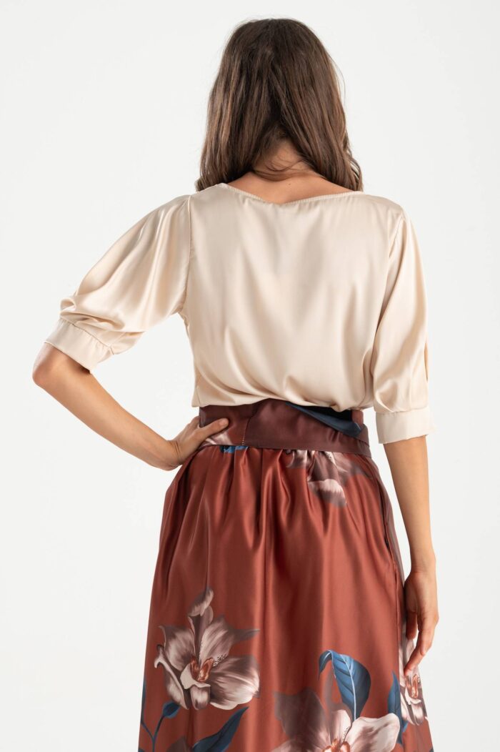 Blusa in raso - immagine 3