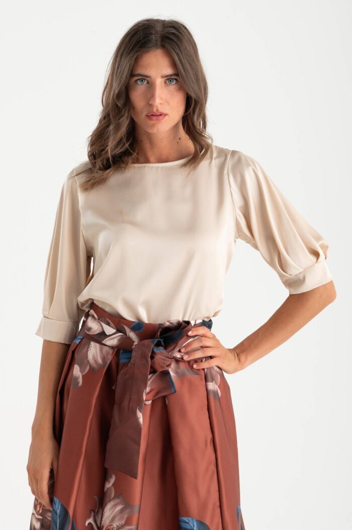 Blusa in raso - immagine 1