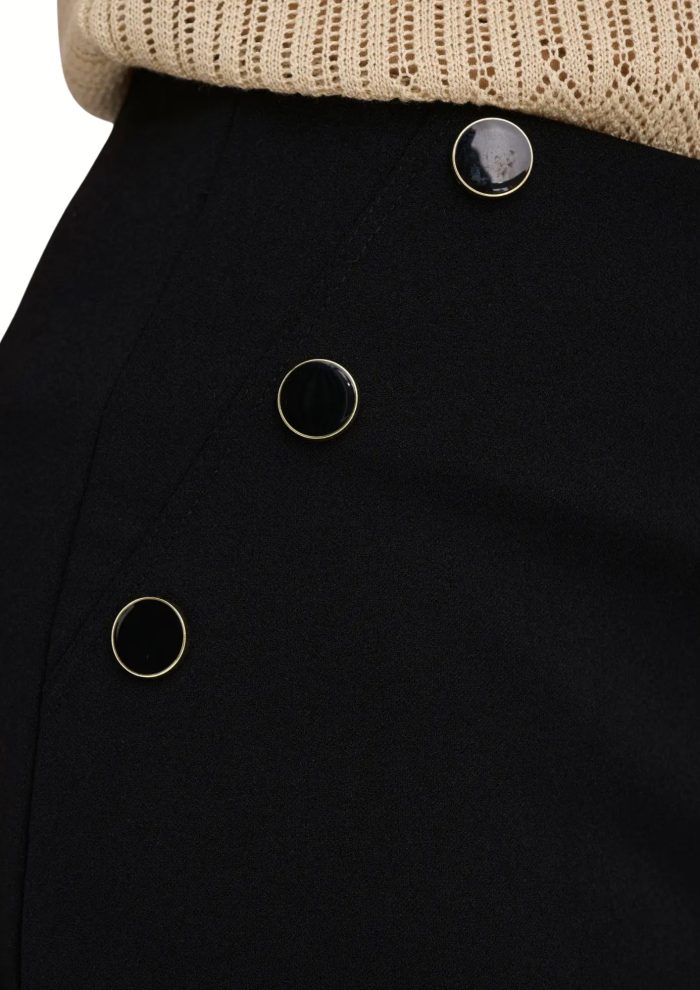 Pantalone crepe sei bottoni - immagine 2