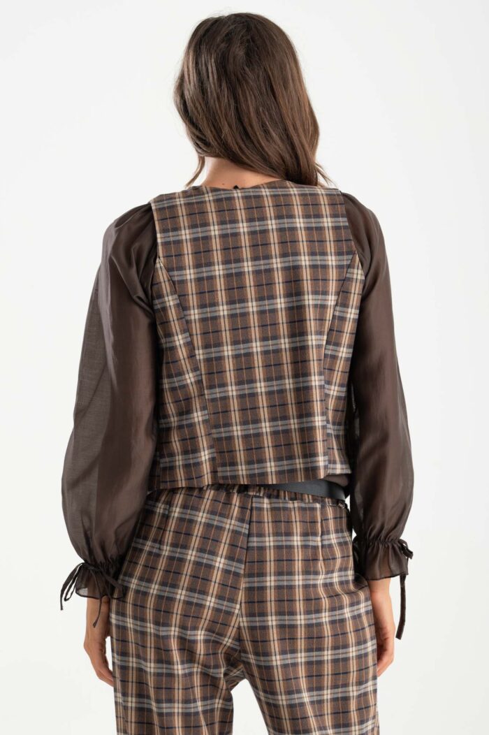 Gilet tartan - immagine 3