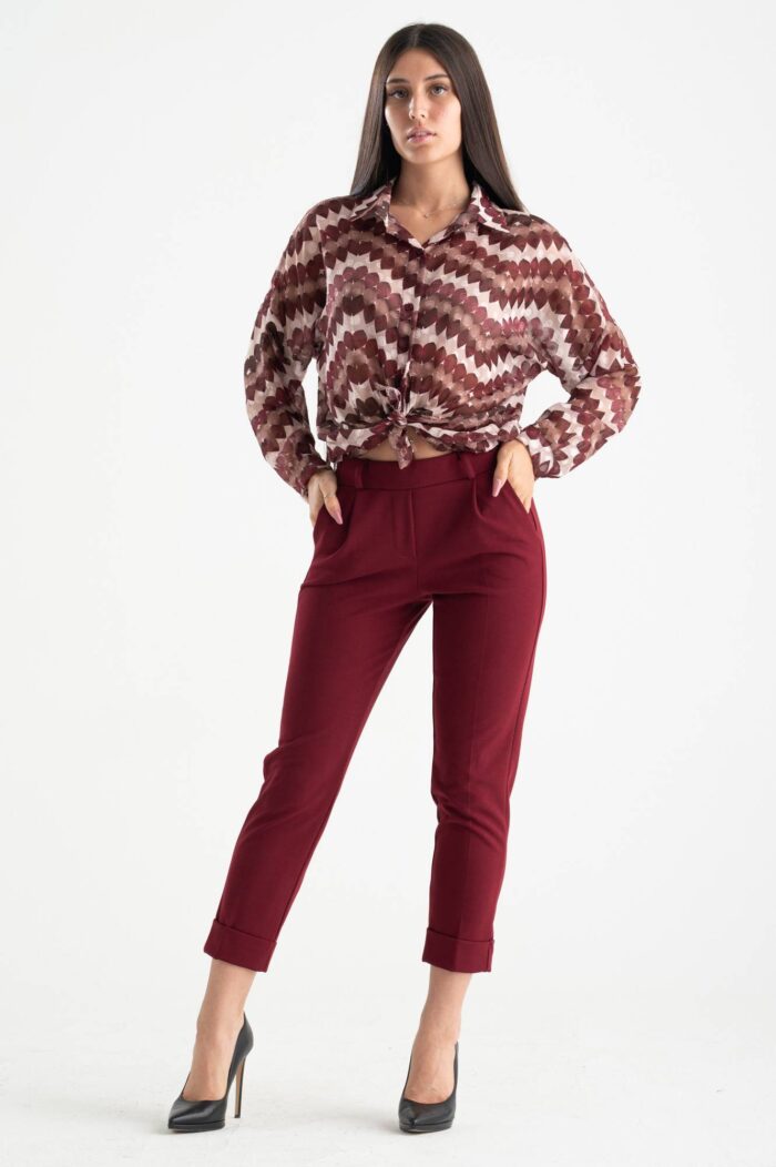 Pantalone crepe con tasche - immagine 2