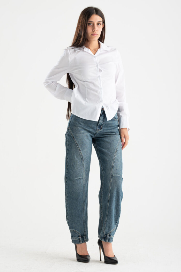 Camicia basic elasticizzata - immagine 4