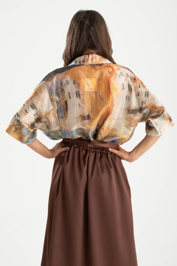 Camicia velata fantasia - immagine 3