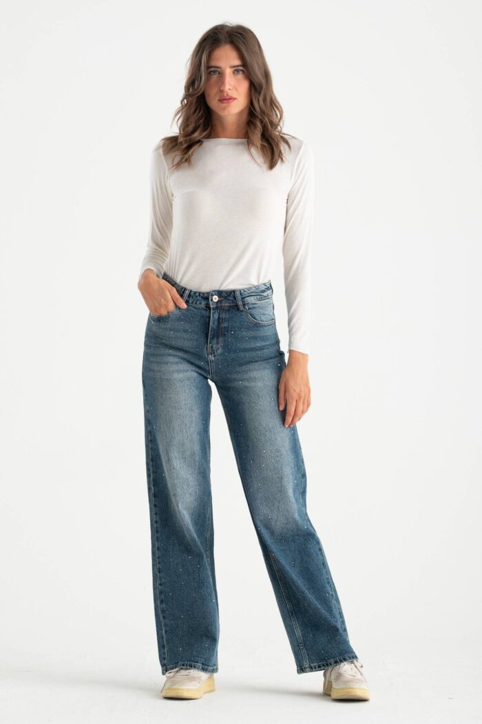 T-shirt manica lunga misto cashmere - immagine 2