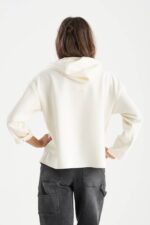 Giubbino punto Milano con zip e cappuccio - immagine 3
