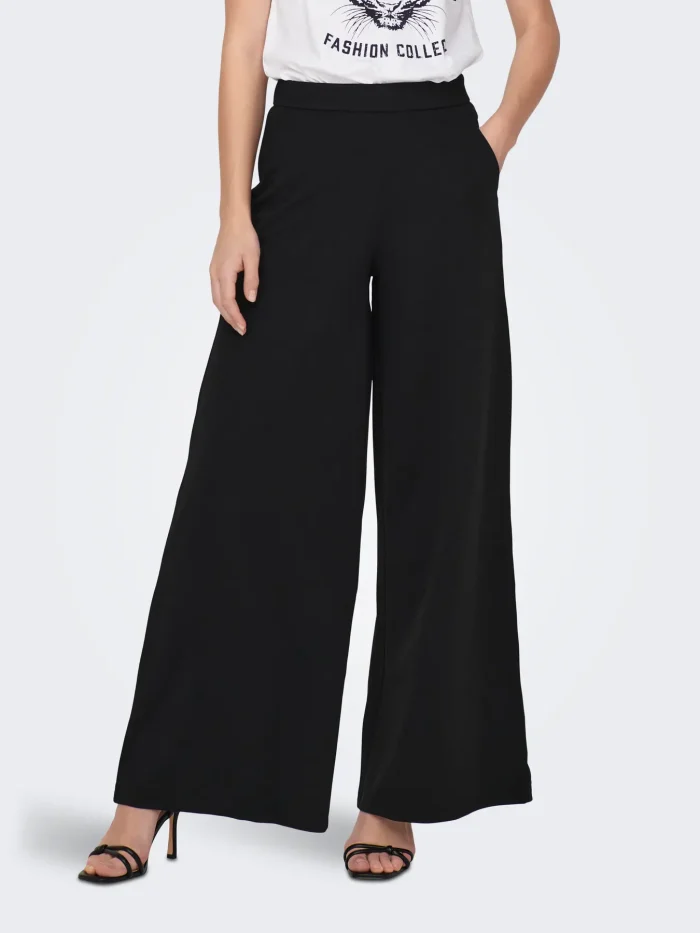 Pantalone palazzo con tasche - immagine 1