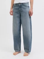 Jeans barrel-fit stone washed