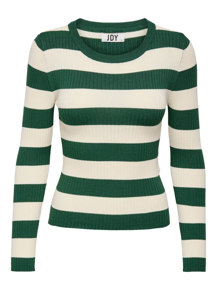 Maglia a coste rigata girocollo - immagine 5