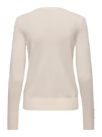 Maglia girocollo polso bottoncini - immagine 4
