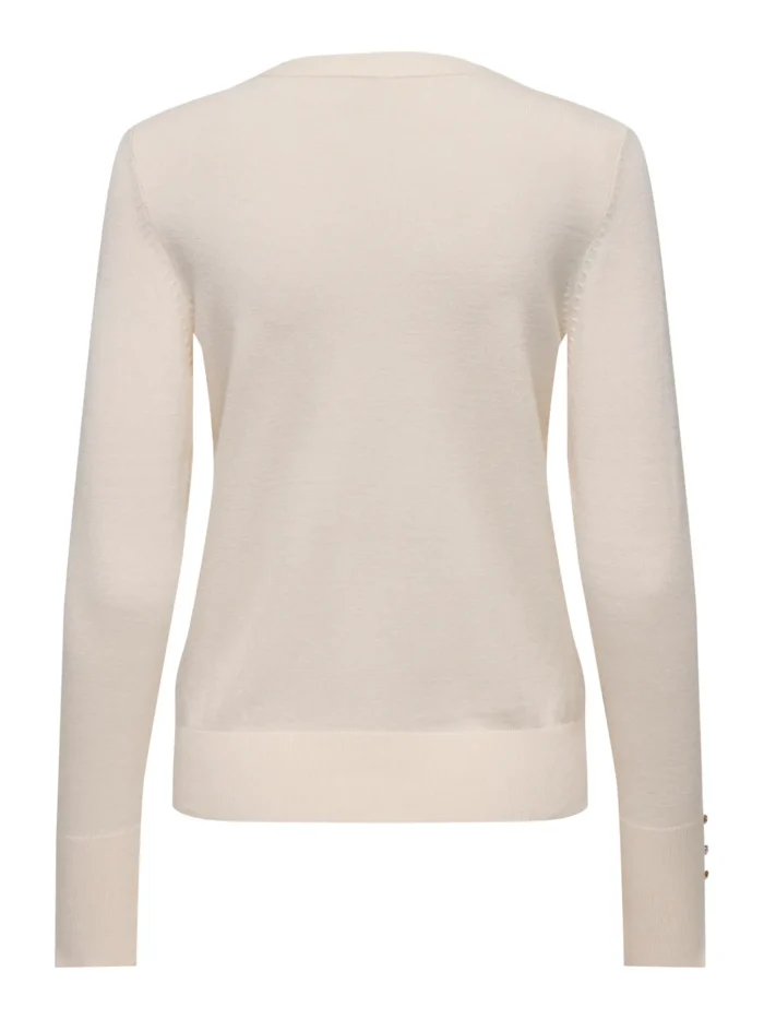 Maglia girocollo polso bottoncini - immagine 4