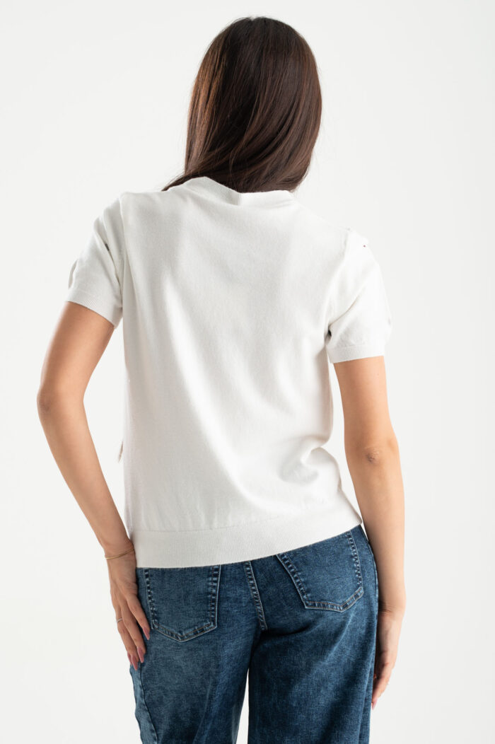 Maglia mezza manica girocollo cuoricini - immagine 3